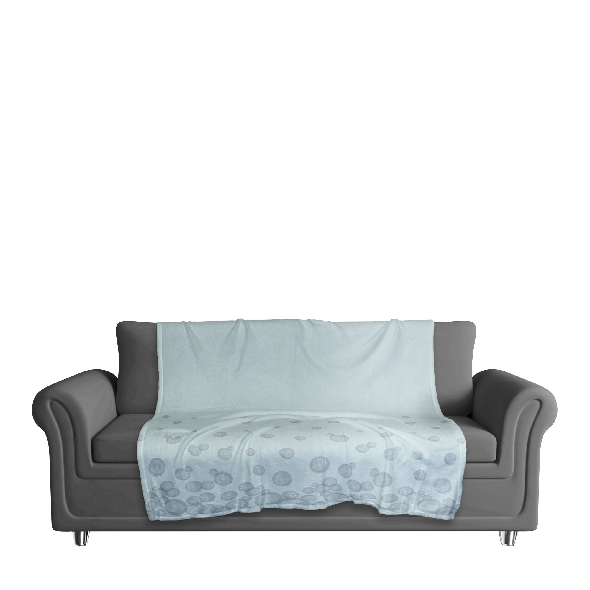 Bubbles Coral Fleece Blanket